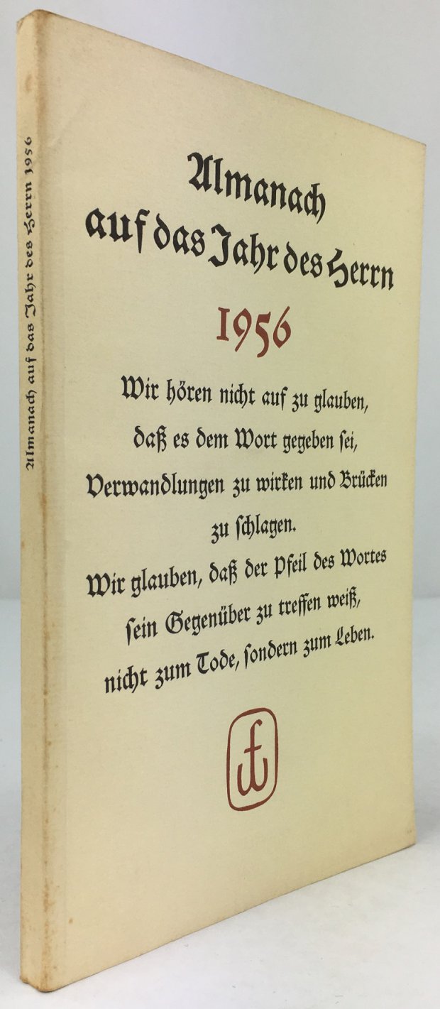Abbildung von "Almanach auf das Jahr des Herrn 1956. Neunte Folge. Mit zehn Handzeichnungen von Käthe Kollwitz und literar..."