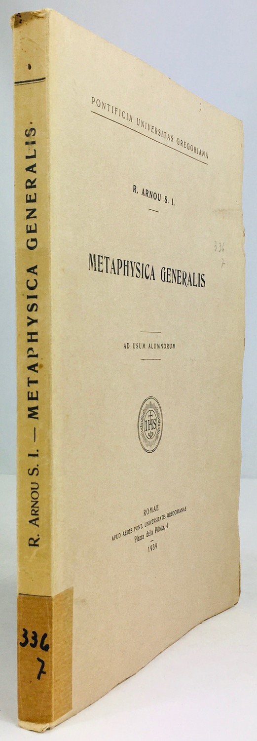 Abbildung von "Metaphysica Generalis. Ad usum Alumnorum."