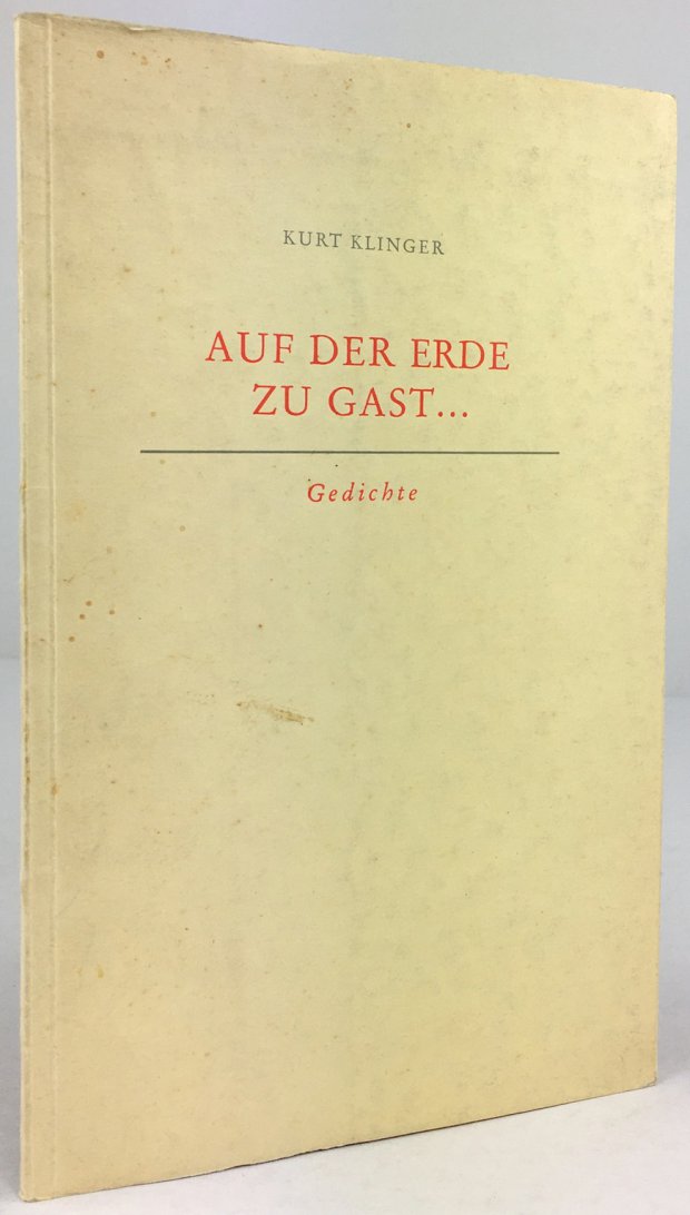 Abbildung von "Auf der Erde zu Gast ... Gedichte. Herausgegeben vom Kulturamt der Stadt Linz."