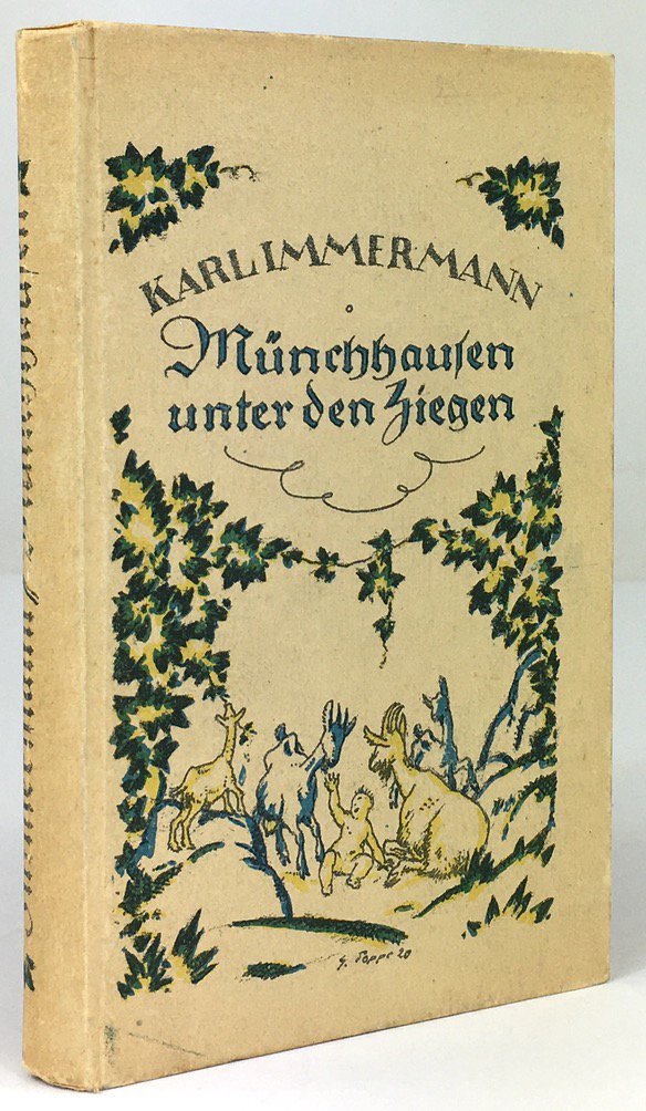 Abbildung von "Münchhausen unter den Ziegen. Merkwürdige und boshafte Abenteuer Münchhauen des Kindes auf dem Helikon und in Holland..."