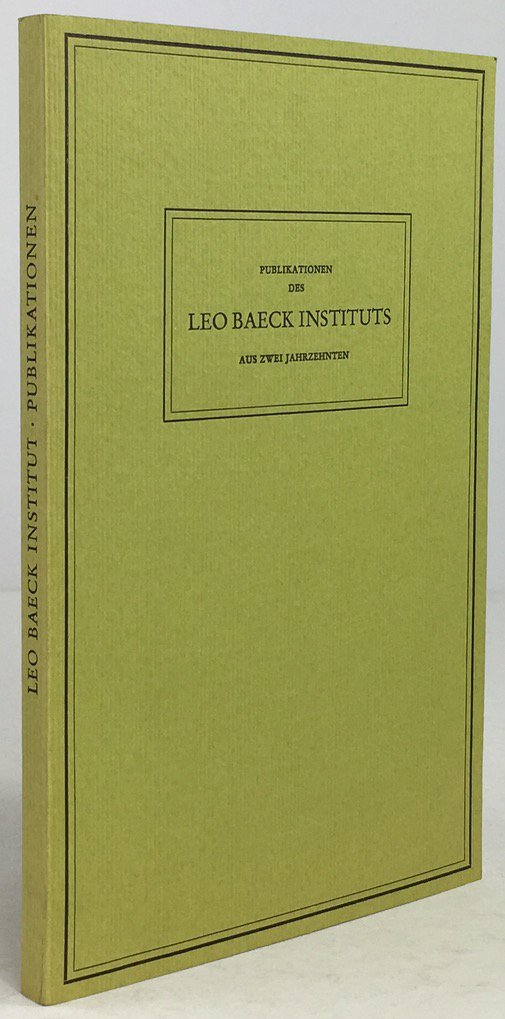 Abbildung von "Publikationen des Leo Baeck Instituts aus zwei Jahrzehnten."