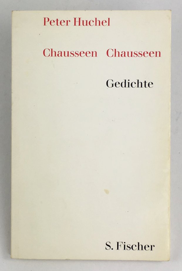 Abbildung von "Chausseen Chausseen. Gedichte. 6. bis 7. Tausend."