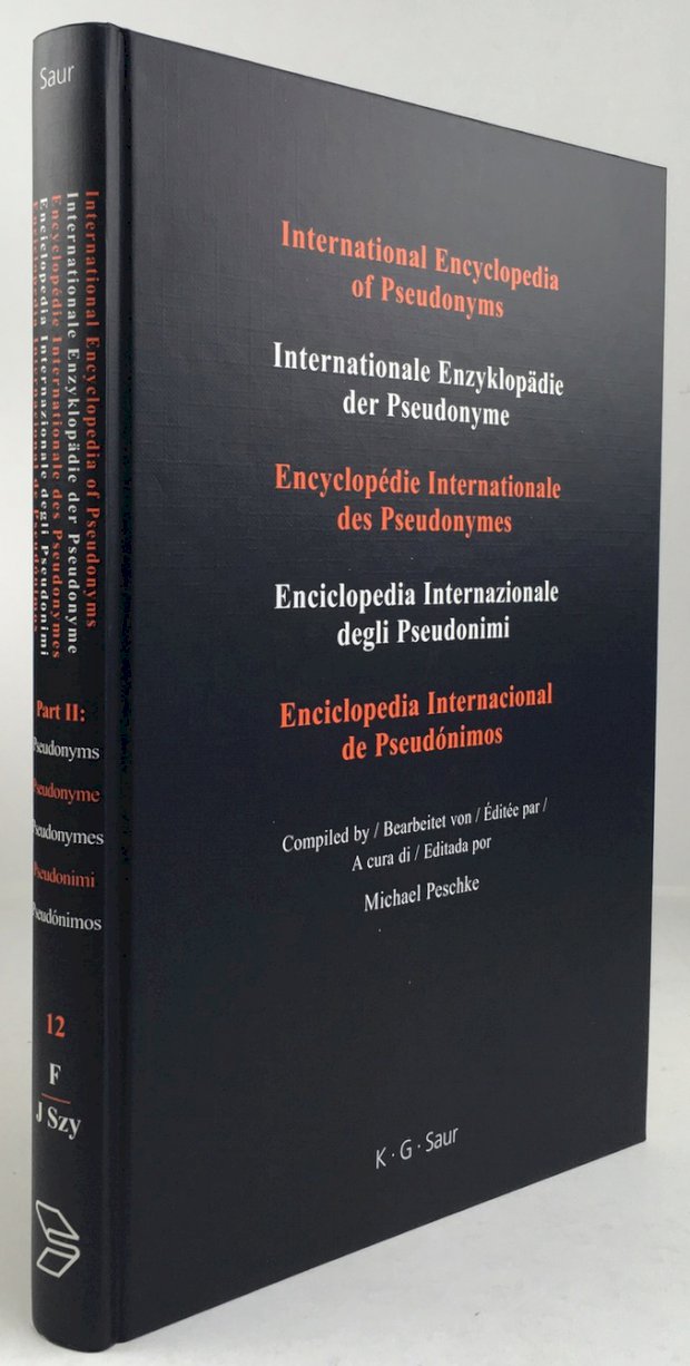 Abbildung von "International Encyclopedia of Pseudonyms / Internationale Enzyklopädie der Pseudonyme /..."
