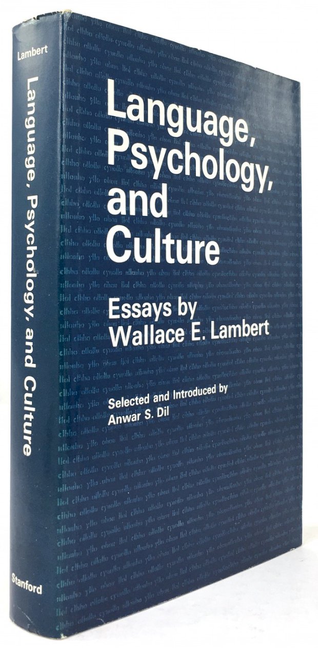 Abbildung von "Language, Psychology and Culture. Essays by Wallace E. Lambert. Selected and Introduced by Anwar S. Dil."