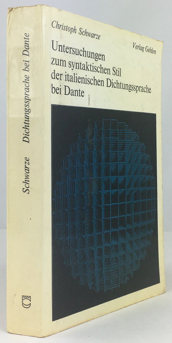 Abbildung von "Untersuchungen zum syntaktischen Stil der italienischen Dichtungssprache bei Dante."