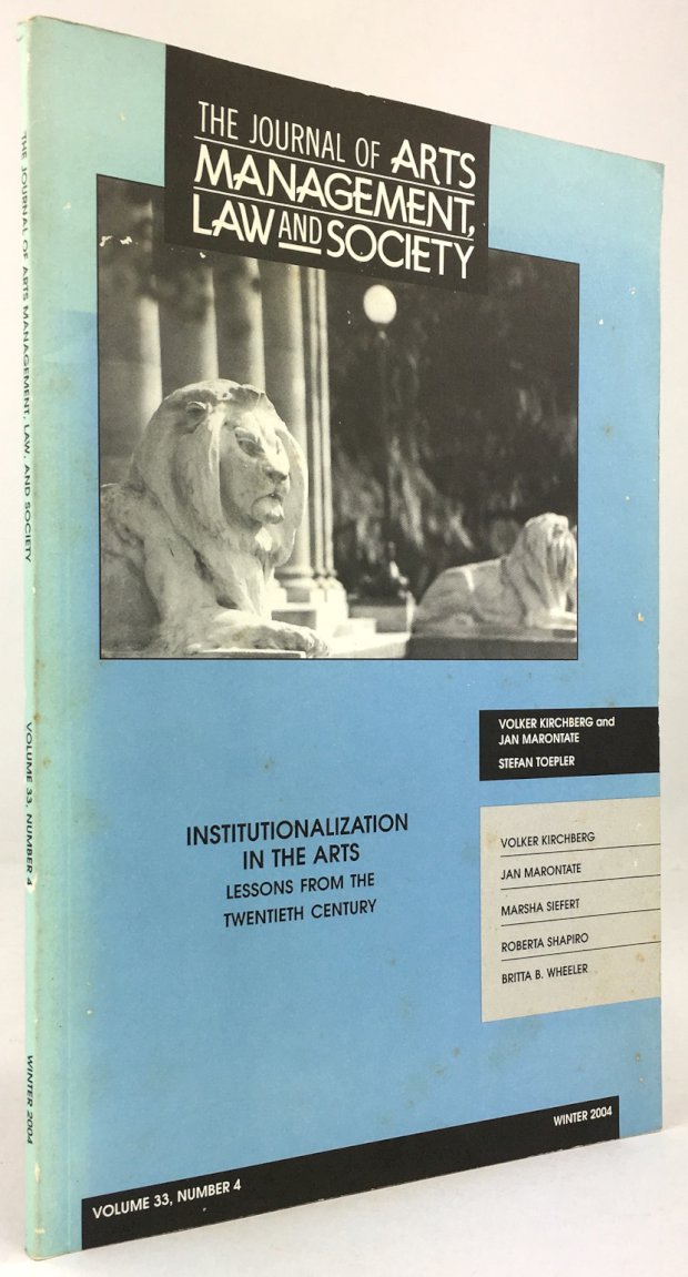 Abbildung von "Institutionalization in the Arts. Lessons from the Twentieth Century."