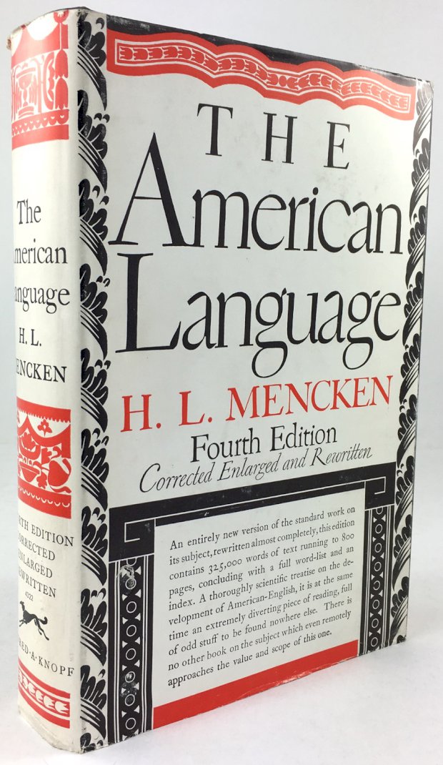 Abbildung von "The American Language. An Inquiry into the Development of English in the United States..."