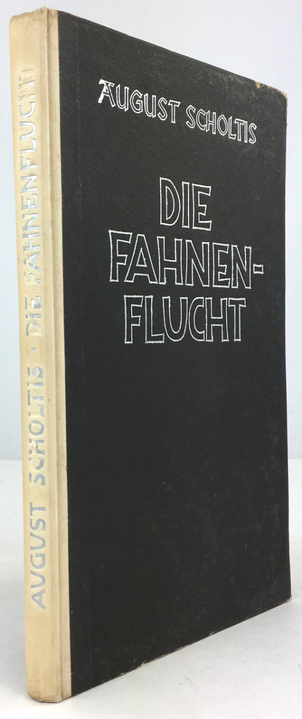 Abbildung von "Die Fahnenflucht. Novelle. Holzschnitte und Bucheinband von Frans Haaken."