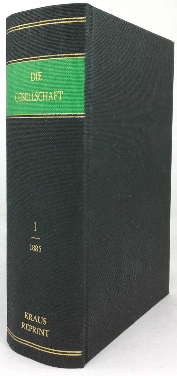 Abbildung von "Die Gesellschaft. Realistische Wochenschrift. Literatur, Kunst und öffentliches Leben. Herausgegeben von M. G. Conrad..."