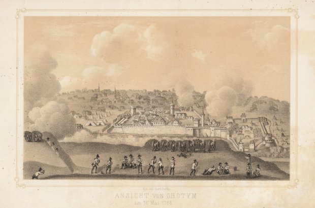 Abbildung von "Ansicht von Chotym am 16. Mai 1788."