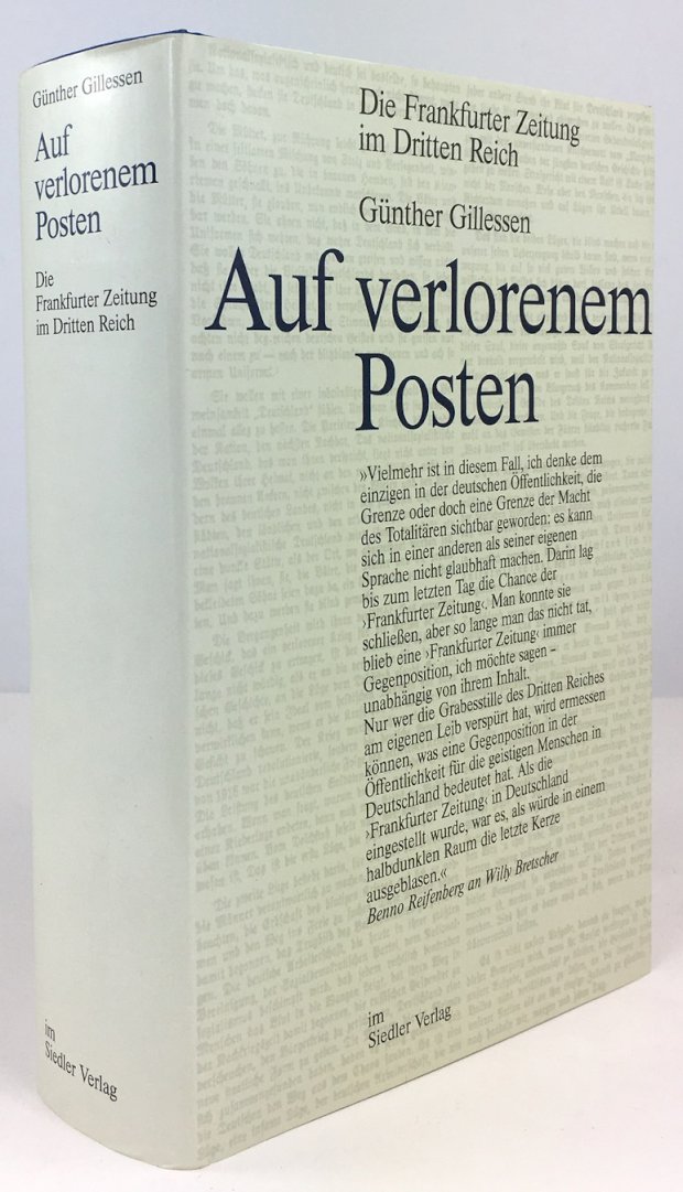 Abbildung von "Auf verlorenem Posten. Die Frankfurter Zeitung im Dritten Reich."