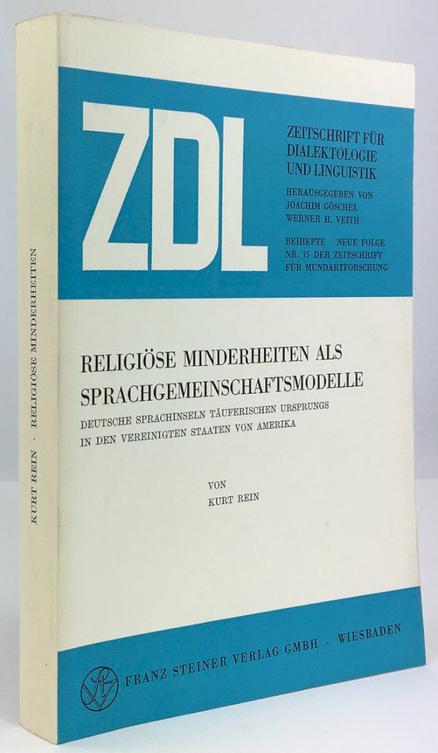 Abbildung von "Religiöse Minderheiten als Sprachgemeinschaftsmodelle. Deutsche Sprachinseln Täuferischen Ursprungs in den Vereinigten Staaten von Amerika."