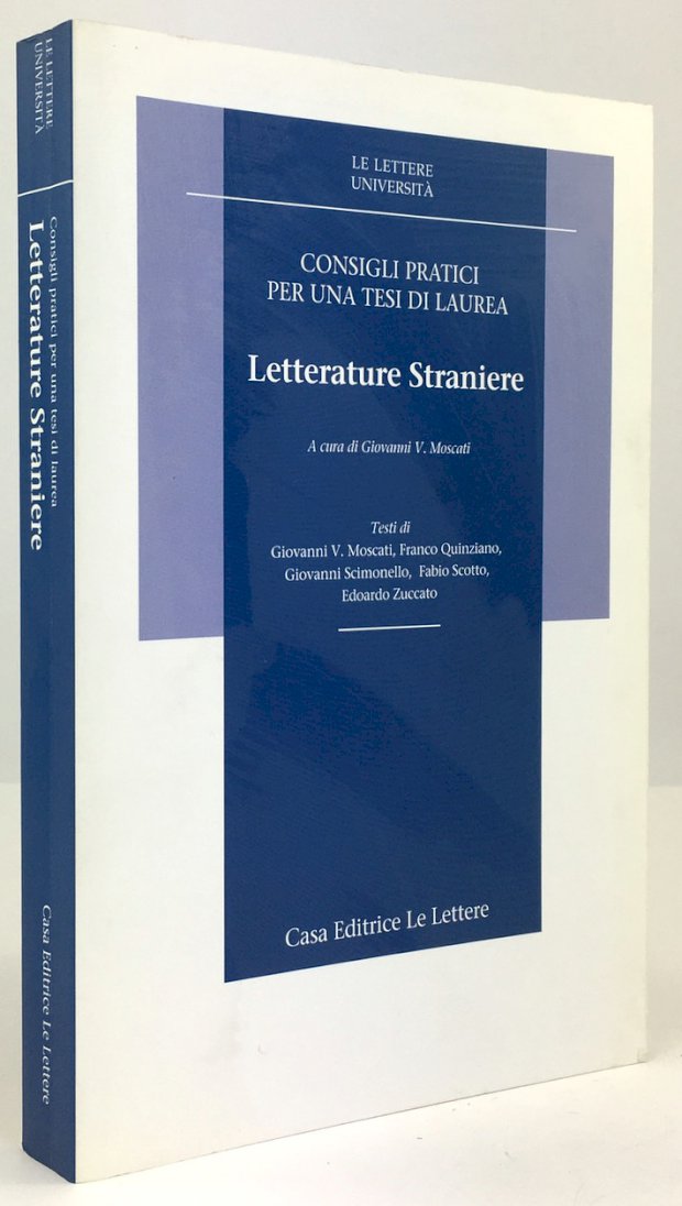 Abbildung von "Consigli pratici per una Tesi di Laurea in Letterature Straniere..."