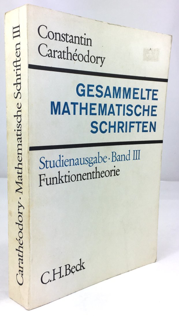 Abbildung von "Gesammelte Mathematische Schriften. Herausgegeben im Auftrag und mit Unterstützung der bayerischen Akademie der Wissenschaften..."