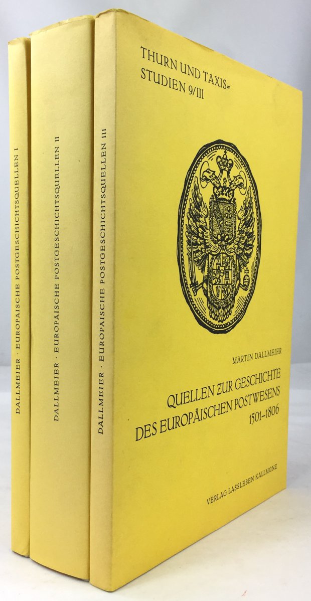 Abbildung von "Quellen zur Geschichte des Europäischen Postwesens 1501 - 1806. (In drei Bänden,..."