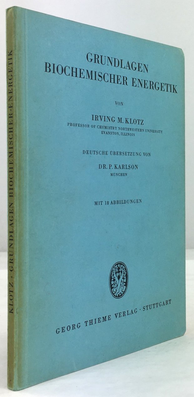 Abbildung von "Grundlagen biochemischer Energetik. Deutsche Übersetzung von P. Karlson."