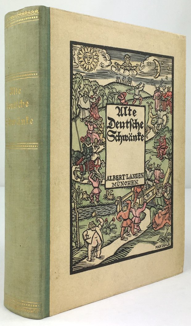 Abbildung von "Alte deutsche Schwänke. Ausgewählt von Dr. Owlglaß. Holzschnitte von Max Unold. "