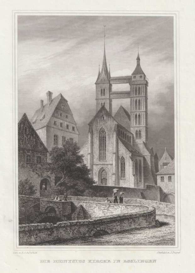 Abbildung von "Die Dionysius Kirche in Esslingen."