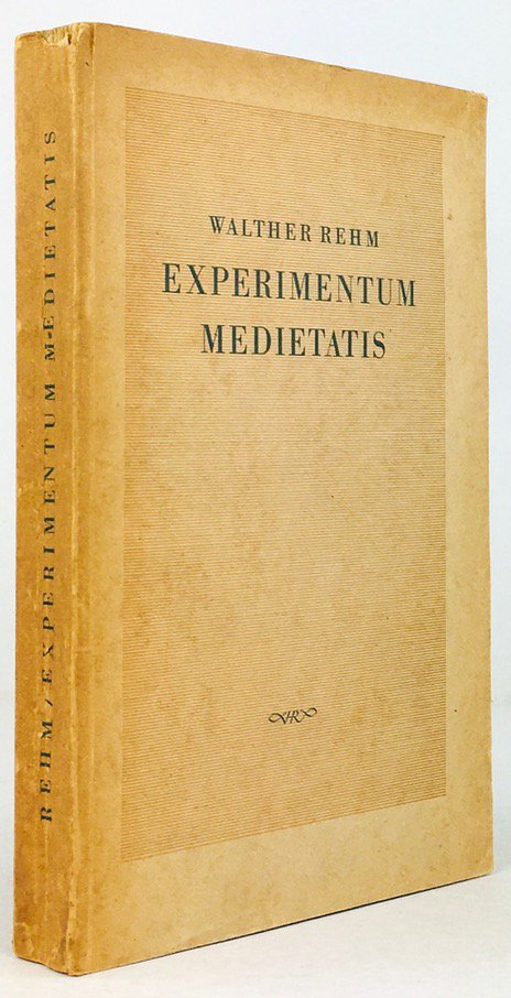 Abbildung von "Experimentum medietatis. Studien zur Geistes- und Literaturgeschichte des 19. Jahrhunderts."