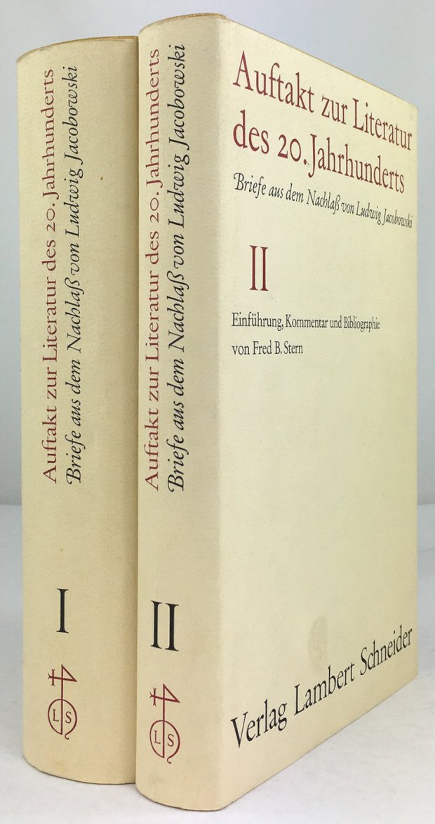 Abbildung von "Auftakt zur Literatur des 20. Jahrhunderts. Briefe aus dem Nachlaß von Ludwig Jacobowski..."