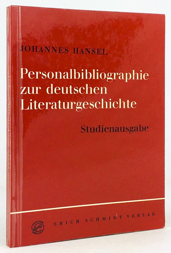 Abbildung von "Personalbibliographie zur deutschen Literaturgeschichte. Studienausgabe. "