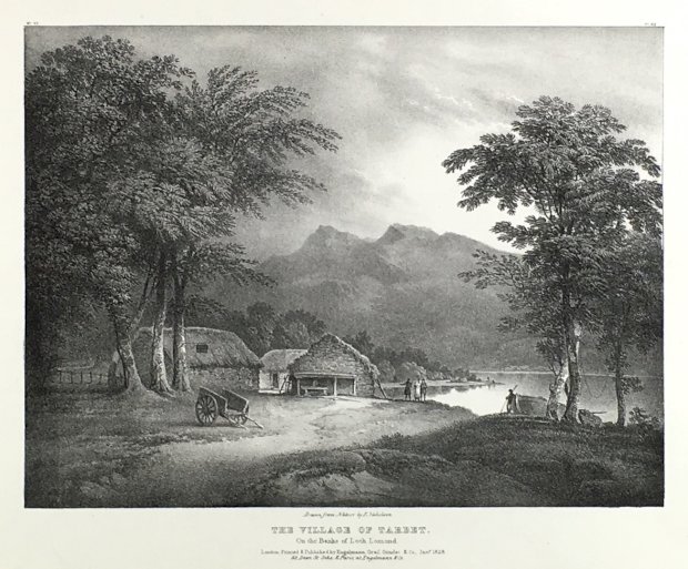 Abbildung von "The Village of Tarbet. On the Banks of Loch Lomond..."