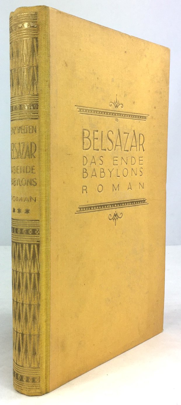 Abbildung von "Belsazar. Das Ende Babylons. Roman. Bilderschmuck von Erich Sturtevant. 1. - 10. Tsd."