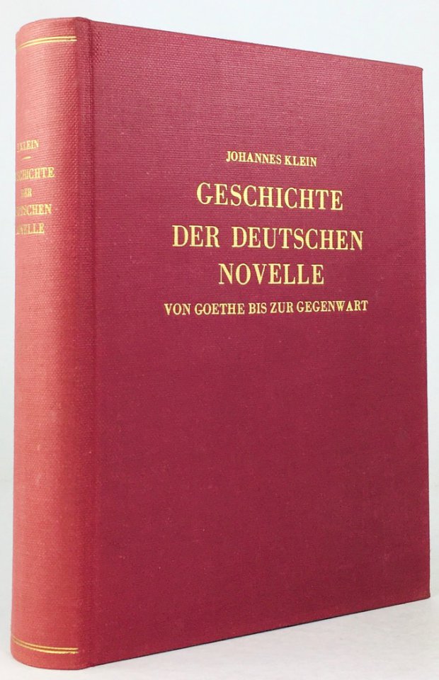 Abbildung von "Geschichte der deutschen Novelle. Von Goethe bis zur Gegenwart. Dritte verbesserte und erweiterte Auflage."