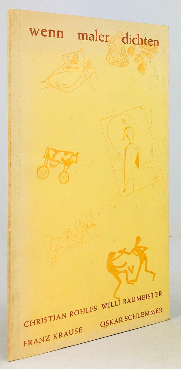 Abbildung von "wenn maler dichten. von Christian Rohlfs, Franz Krause, Willi Baumeister, Oskar Schlemmer."