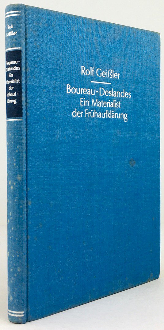 Abbildung von "Boureau-Deslandes. Ein Materialist der Frühaufklärung."