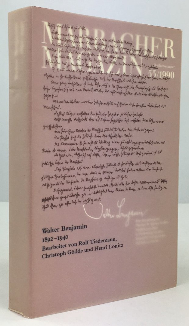 Abbildung von "Walter Benjamin 1892 - 1940. Eine Ausstellung des Theodor W. Adorno Archivs Frankfurt am Main in Verbindung mit dem Deutschen Literaturarchiv Marbach am Neckar."