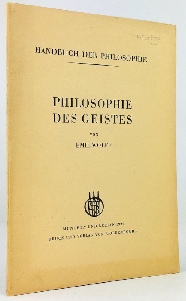 Abbildung von "Philosophie des Geistes."
