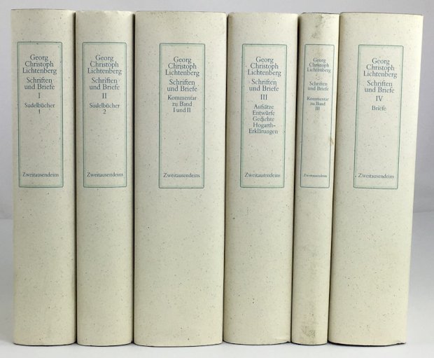 Abbildung von "Schriften und Briefe. Herausgegeben von Wolfgang Promies. Band I : Sudelbücher 1./..."