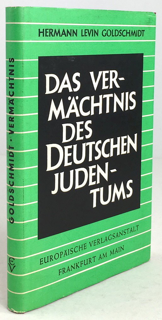 Abbildung von "Das VermÃ¤chtnis des deutschen Judentums."