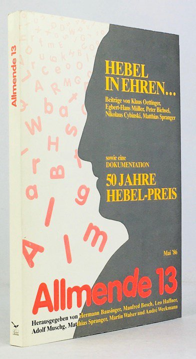 Abbildung von "Hebel in Ehren... Beiträge von Klaus Oettinger, Egbert-Hans Müller, Peter Bichsel,..."