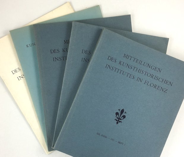 Abbildung von "Mitteilungen des Kunsthistorischen Institutes in Florenz. XIX. Band - 1975 - Heft 1, 2, 3. + Register + Jahresbericht 1975."
