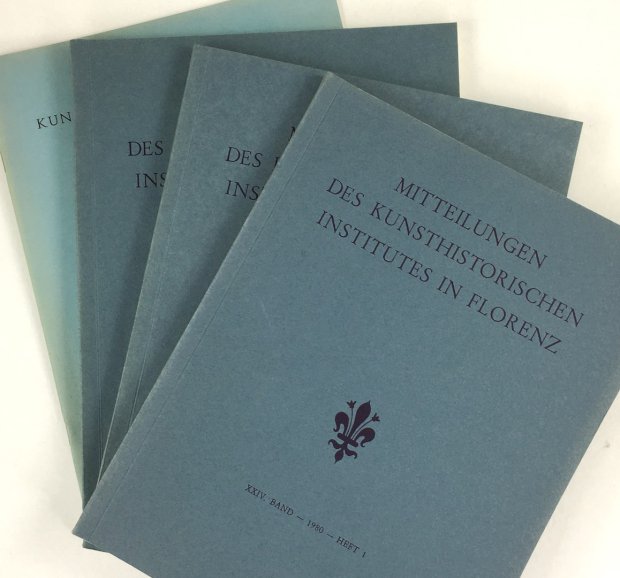 Abbildung von "Mitteilungen des Kunsthistorischen Institutes in Florenz. XXIV. Band - 1980 - Hefte 1,2,3. + Jahresbericht 1980."