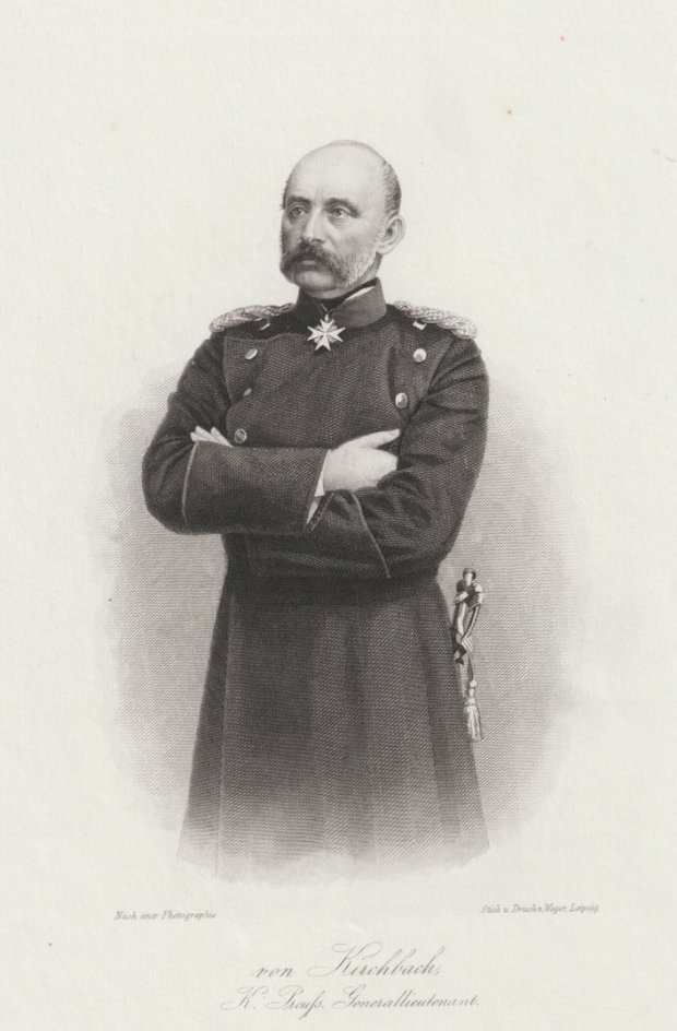 Abbildung von "von Kirchbach, K. Preuß. Generallieutenant. Halbigur in Uniform."