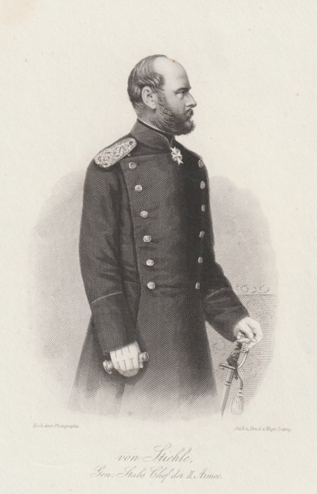 Abbildung von "von Stiehle, Gen : Stabs Chef der II. Armee. (Halbfigur in Uniform)."