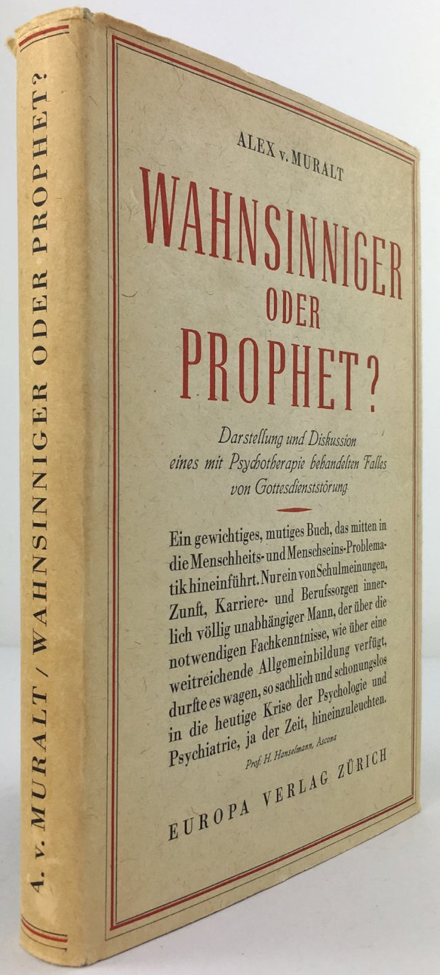 Abbildung von "Wahnsinniger oder Prophet ? Darstellung und Diskussion eines mit Psychotherapie behandelten Falles von Gottesdienststörung."