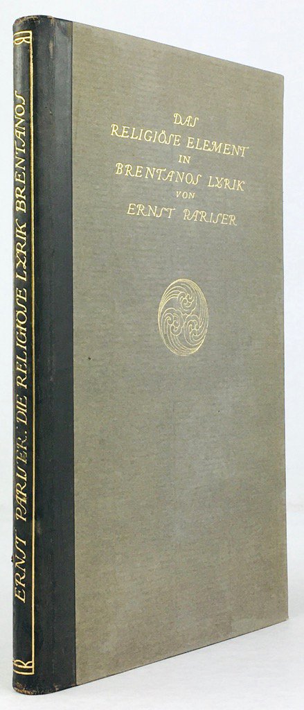 Abbildung von "Das religiÃ¶se Element in Brentanos Lyrik. (Vortrag, gehalten in Heidelberg 1908)."