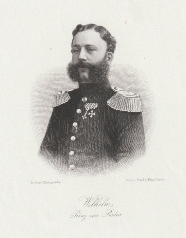 Abbildung von "Wilhelm, Prinz von Baden. Brustbild  in Uniform."