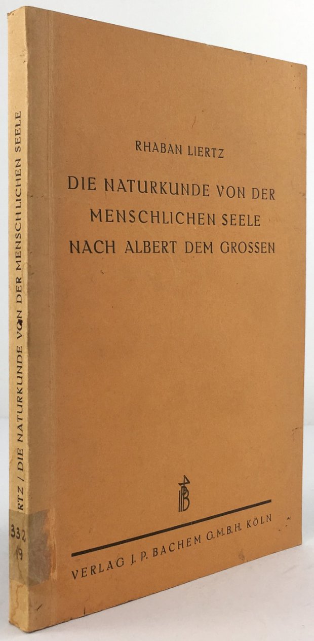 Abbildung von "Die Naturkunde von der menschlichen Seele nach Albert dem Großen."