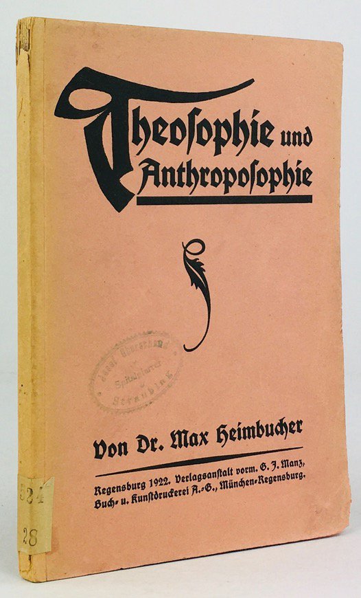 Abbildung von "Theosophie und Anthroposophie vom Standpunkte des Christentums aus für Gebildete und das Volk beleuchtet."