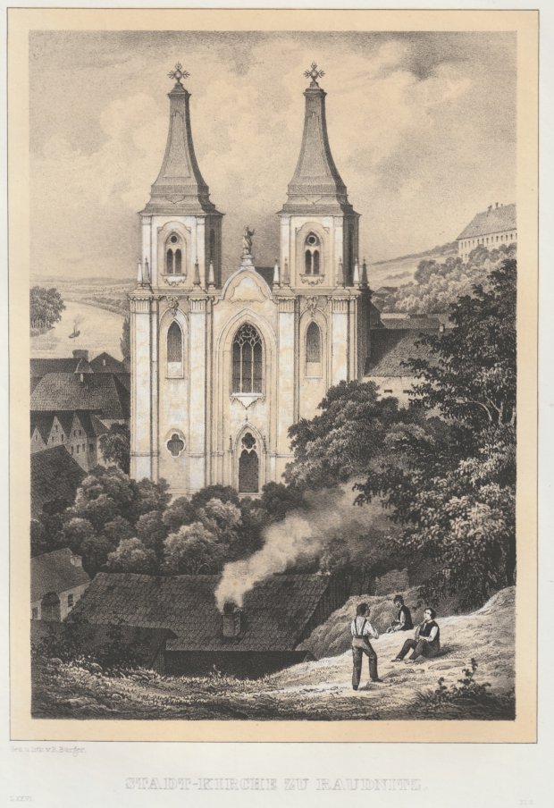 Abbildung von "Stadt-Kirche zu Raudnitz (Roudnice). "