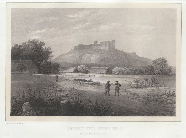 Abbildung von "Ruinen der Kuneburg auf dem Kunietitzer Berge. "