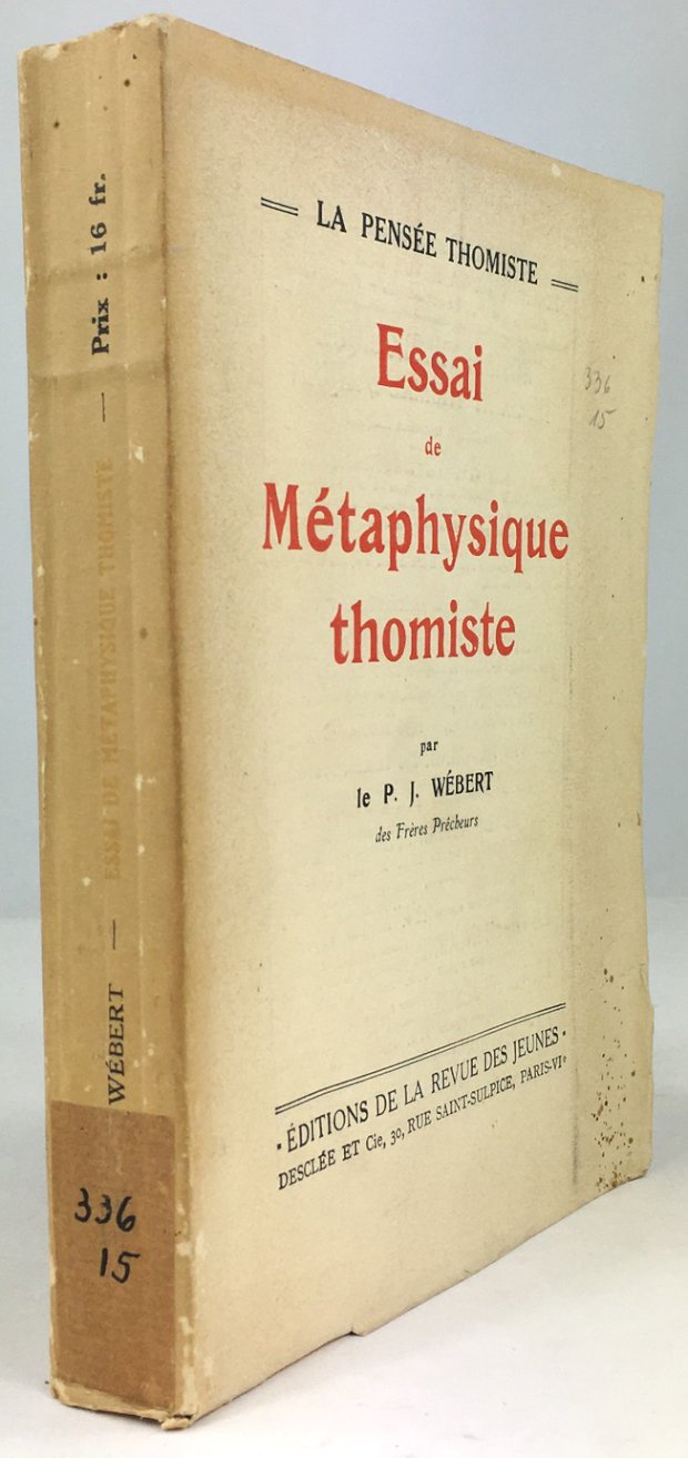 Abbildung von "Essai de Métaphysique thomiste."