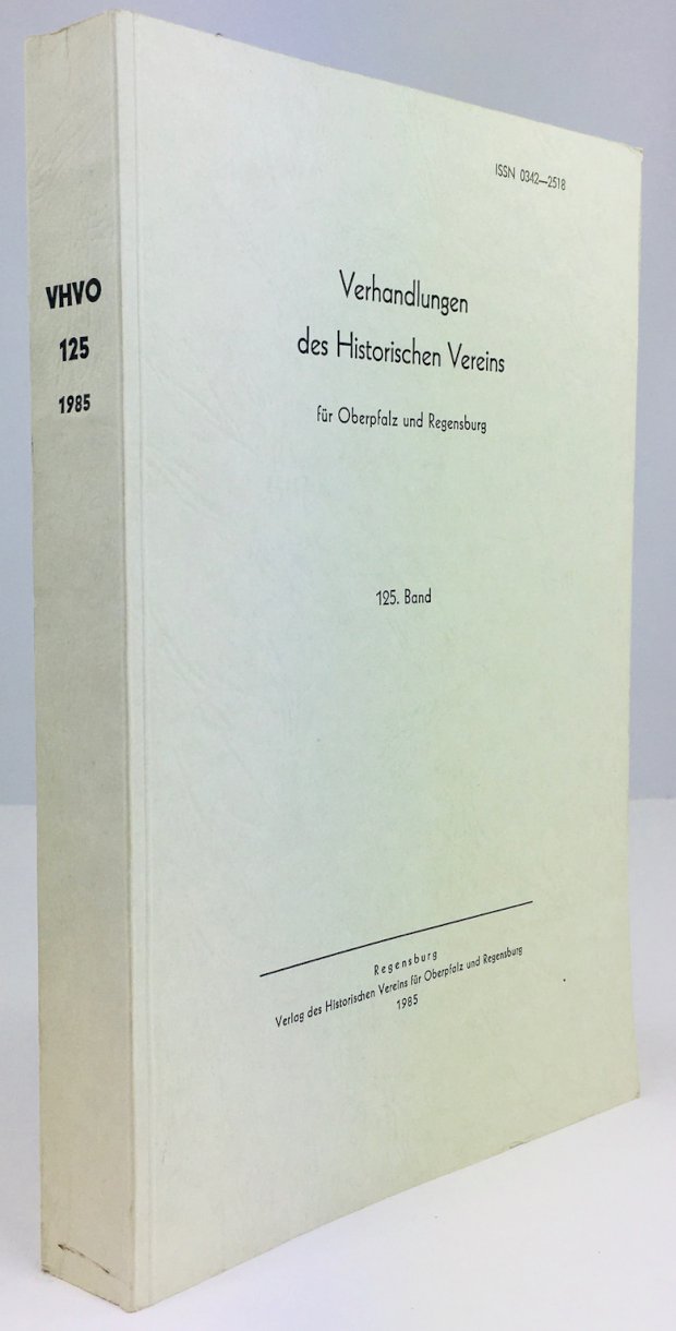 Abbildung von "Verhandlungen des Historischen Vereins für Oberpfalz und Regensburg. 125. Band."
