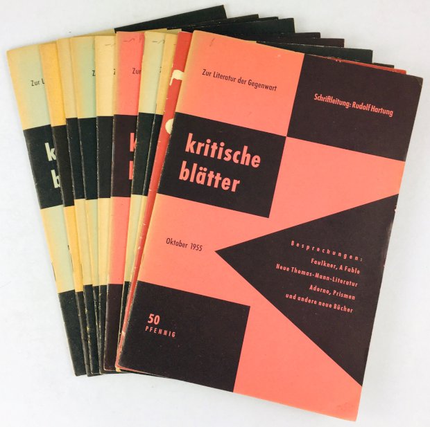 Abbildung von "Kritische Blätter. Zur Literatur der Gegenwart. Heft 1, Oktober 1955 bis Heft 10, Juli 1956."