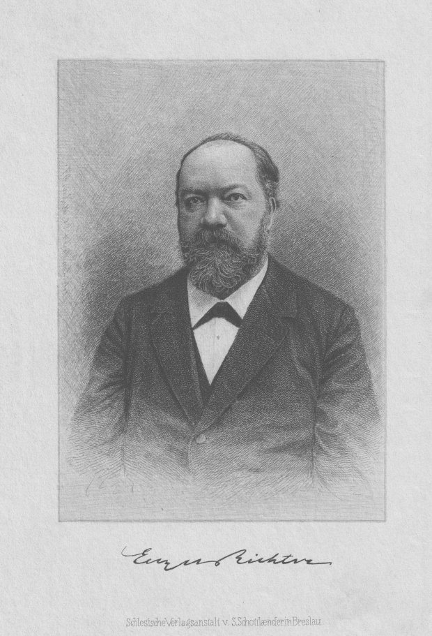 Abbildung von "Eugen Richter. (Freisinniger Politiker 1838-1906). Halbfigur. Originalradierung."